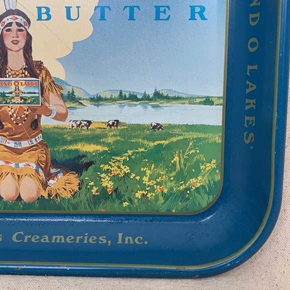 1950's Land O' Lakes Sweet Cream Butter Serving Tray ORIGINAL - Picture 6 of 16